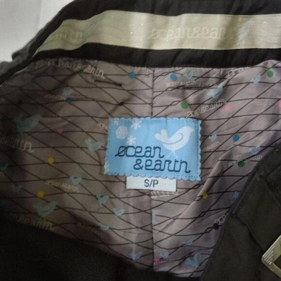 Ocean & Earth Ski Pants Small Pro Black Cargo Snowboard Snow Winter Board - Picture 8 of 13